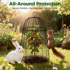 6 Pack XL Metal Garden Cloches for Plants, 17" Tall Chicken Wire Cloches - Image 3