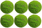 Green Artificial Moss Balls, Handmade Sphere Moss Hanging Balls for DIY Wedding Party Home Hotel Decoratio, Hangin Plants Landscape Landscaping Ball (Color : Diameter: 10cm/3.93in, Size : 6pcs) by WIGING