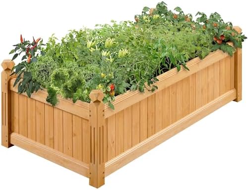 Yaheetech 46" Wooden Raised Garden Bed Rectangular Planter Box, 1pcs by Yaheetech