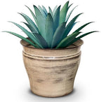 Headwind Glazed Ironstone Vanhorne Collection – 14" Papyrus Beige Decorative Plant Pot – Lightweight & Triple Coated w/Drainage Flower Pot for Indoor Plants & Outdoor Planter Use by Robert Allen by Headwind