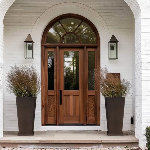 LA JOLIE MUSE Tall Outdoor Planters Set of 2, 26 Inch Large Tapered Planter - Image 2