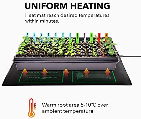 BN-LINK 20" x 20.75" Seedling Heat Mat for Seed Starting Plants Germination - Image 5