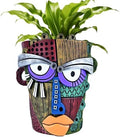 Midogaigai Abstract Face Planter Pots for Indoor Plants & Flowers Deco Gift by Midogaigai
