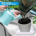 PATIKIL Plant Saucer Tray, 5 Pack 14 Inch Square Plant Saucer Heavy Planter Pot Saucers Large Deep Flower Planter Drip Tray for Indoor Outdoor Plants, White - Image 5