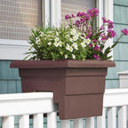 Root & Vessel Countryside Railing Planter Box, 16 Inch, Brown - Image 2