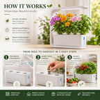 TerraSol 3-Pod Smart Indoor Garden Hydroponic Growing System with LED Grow Light – Countertop Herb Garden Kit for Kitchen – Automatic Water Circulation Indoor Planter for Herbs, Vegetables & Flowers - Image 5