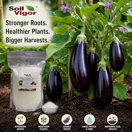 5 LBS Super Absorbent Polymer Potassium Polyacrylate Water Retaining Crystals for Plants Soil Moisture Retention Gel for Lawn Garden Indoor Outdoor Vegetables Saves Water Fertilizer - Image 5