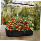 Indoor Hydroponic Plant Growing System Kit, 12 Hole Black - Image 4