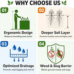 8x2x2FT Galvanized Raised Garden Beds Outdoor,Planter Raised Beds for Gardening, Vegetables, Flowers,Large Metal Garden Box,Deep Plant Flower pots Outdoor (Galvanized, 1Pack) - Image 4