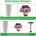 Adjustable Plant Risers for Inside Pots, Metal Planter Insert, with 3 Board - Image 6