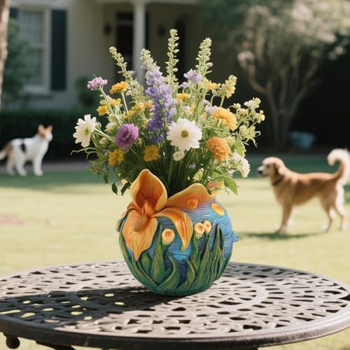 Starry Night Plant Pot - 6.8inch Unique Flower Pot - Image 3