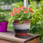 6 Inch Ceraimc Planters, Ceraimc Plant Pots Indoor, Rainbow - Image 4
