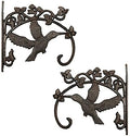 Sungmor Cast Iron Plant Hanger Wall Hooks - Hummingbird & 10.4 inch & 2PC by Sungmor