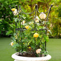 Peony Supports for Outdoor Plants,18.5 x 22.9in Dahlia Stakes by Goooxim
