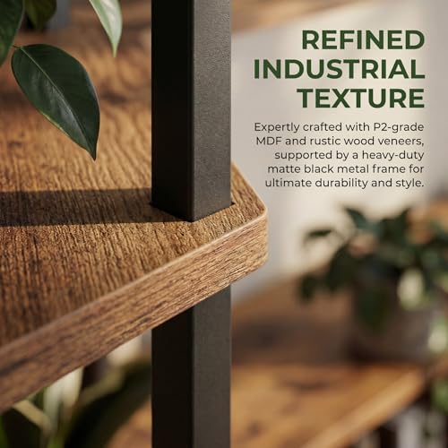 Corner Shelf Storage Stand with LED Light for Small Space - Image 5