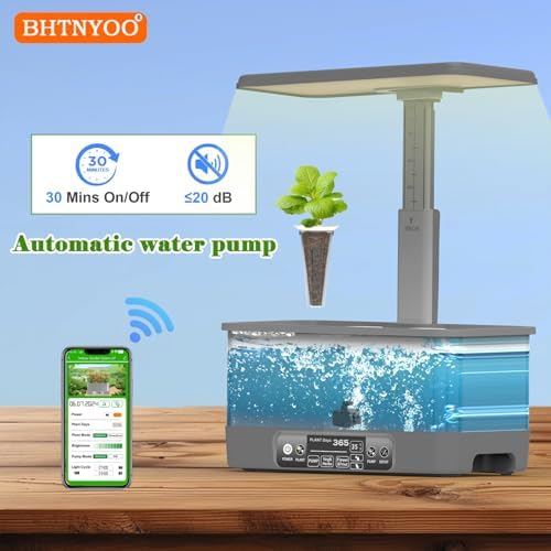 Hydroponics Growing System Kits,APP&WiFi 8 Pods Smart Indoor Herbs Garden with 24W Adjustable Height LED Growth Lights,for Indoor Gardening Gifts,Vegetables Planter - Image 4