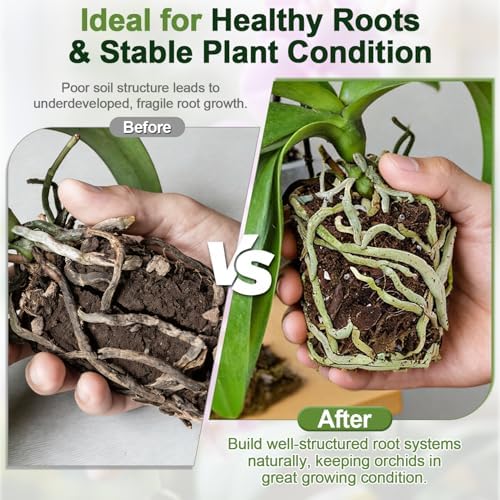Orchid Bark Potting Mix 29 Quart, Mix Pine Bark,Perlite, Sphagnum Moss and Clay Pebbles for Plants, Orchid Garden Soil for Potting,Repotting - Image 4