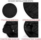 Plant Caddy with Wheels 15.5 Inch - 2 Pack Plant Caddy on Wheels Heavy Duty,Plant Dolly Plant Tray with Wheels Planter Caddies Indoor/Outdoor, Black - Image 4
