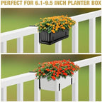 Window Box Bracket,Adjustable Planter Box Brackets,Black,4Pack - Image 5