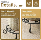 PROWORX 4 Pack 10” Diameter Metal Outdoor Plant Stand Indoor, Black Heavy Duty Potted Holder, Round Anti-Rust Wrought Iron Flower Planter Pot Display Stands for Home Garden - Image 6