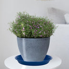 Plant Saucer Pot Tray 14 inch, 4 Packs Plastic Flower Planter Saucers and Drip Trays for Indoors Outdoors, Heavy Durable Plant Plate Water Catcher (Blue) - Image 5
