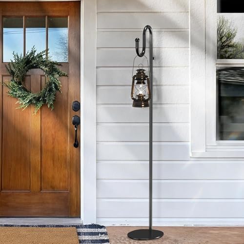 74" Shepherds Hook Stand: Hanging Bird Feeders, Plants, and Wind Chimes - Image 5
