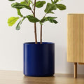 LE TAUCI 12 Inch Pot for Plants, Ceramic Indoor Planter, Midnight Blue by LETAUCI