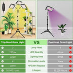 LBW Grow Light with Stand, Tri-Head LED Grow Lights for Indoor Plants - Image 6