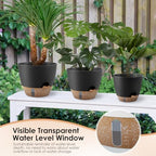 QRRICA 9/10/12 Inch Self Watering Pots for Indoor & Outdoor Plants - Image 6