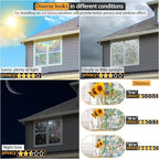 Leafy Rainbow Window Privacy Film, Stained Glass Cling, 47.2" * 78.7 " - Image 7