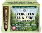 The Old Farmer's Almanac Evergreen Tree & Shrub Fertilizer Spikes, 10-4-10 (24 Spikes - 6.0 Lbs) by Unknown