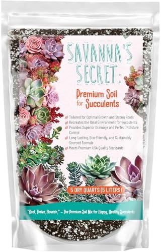 GARDENWISE Premium Organic Succulent Potting Mix – Well-Draining Indoor Plant Soil – Safe, Eco-Friendly, UV-Treated – Perfect for Succulents, Aloe, and Cacti – Handcrafted in the USA (10 Quarts) by GARDENWISE