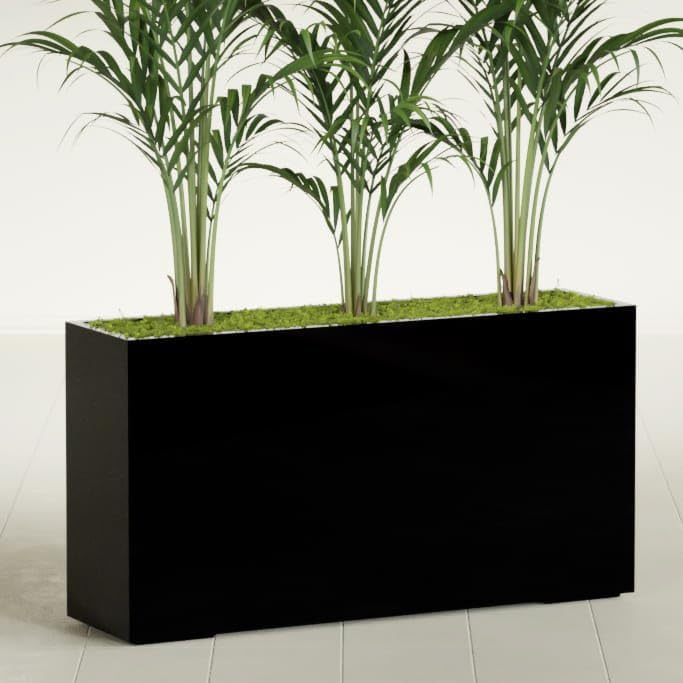 Greenline Alice Tall Rectangular Fiberglass Planter, Outdoor Planter Box - Image 2