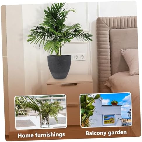 Stone Shape Resin Succulent Flower Pot for Patio Gardening - Image 4