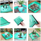 2 PCS Waterproof Plant Repotting Mat - Foldable Portable for Indoor Succulents Easy Soil Change Watering Pad(100cm x 75cm) - Image 6