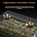 Patigrow 60-Cell Self-Watering Seed Starter Tray with Grow Light, Seed Starter Kit with 4.07” Humidity Dome, Indoor Seedling Starter Tray, Seed Starting Trays for Plant Germination, Seeds Growing - Image 6