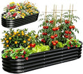 NestNature 17" Tall Galvanized Garden Bed,10-in-2 Modular Raised Garden Bed by NestNature