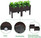 Raised Garden Bed with Legs Planters for Outdoor Plants Planter Box Elevated Garden Boxes Plant pots Perfect for Garden Patio Balcony Deck to Planting Flowers (Brown) - Image 5