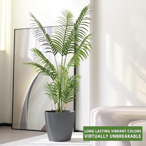 Dexceder 13x12 Self Watering Planters Indoor (2 Pack, Gray) - Image 6