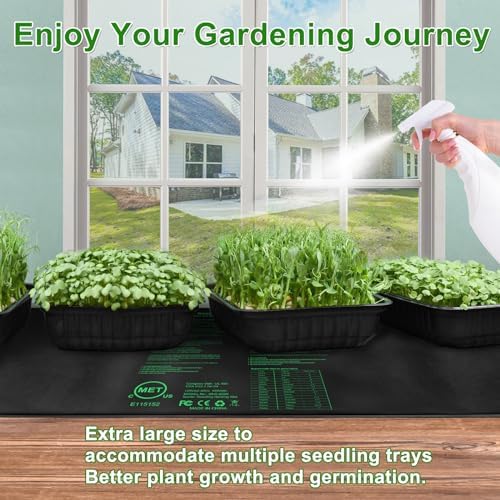Seedling Heat Mat,20"x20.75" Heat mats for Seed Starting,Waterproof Plant Heating Mat Heating Pad for Seed Germination,Hydroponic Heating Pad Seed Starter - Image 3