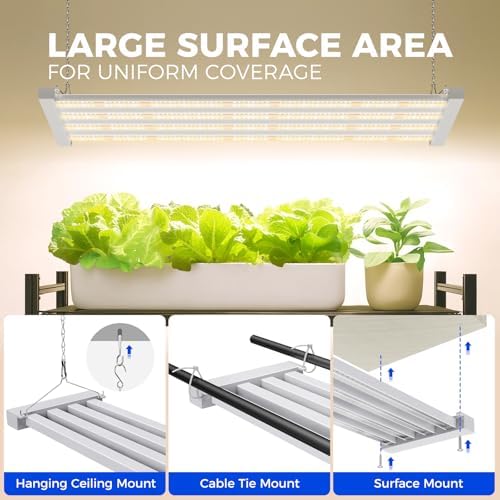 Barrina TX-L63 3FT LED Grow Light, 63W, 4 Panels Wider Coverage, High PPFD - Image 3