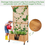 Yaheetech Planter Box with Trellis Raised Garden Bed for Climbing Plants - Image 5