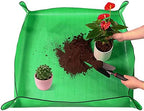 2Pcs Plant Repotting Mat for Indoor Gardening Plant Transplanting Mat Repotting Mat Kit for Watering Succulent Plants Transplanting Potting Mat Waterproof Folding (Size : 100 * 100cm) - Image 2
