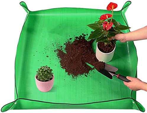 2Pcs Plant Repotting Mat for Indoor Gardening Plant Transplanting Mat Repotting Mat Kit for Watering Succulent Plants Transplanting Potting Mat Waterproof Folding (Size : 100 * 100cm) - Image 2