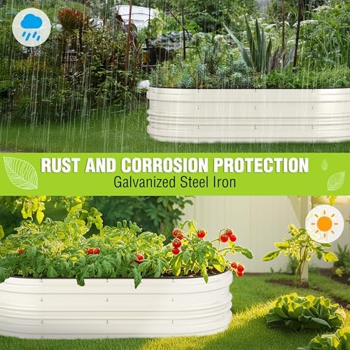WORKPRO 4x2x1ft Galvanized Raised Garden Bed Set - Image 4