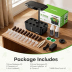 Ahopegarden Hydroponics Growing System: 10 Pods Temp ＆ Humidity Display - Image 7