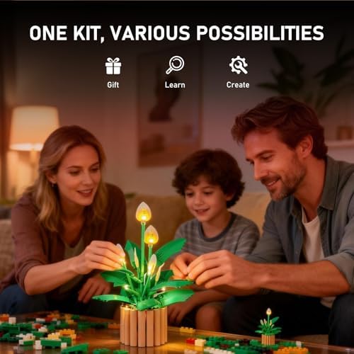 BRIKSMAX 2.0 Light Kit Compatible with Lego The Botanical Collection Peace Lily 11504 Building Sets- Original LED Lighting Kits (Accessories Only) for Display, Gifts & Collectors - Image 5