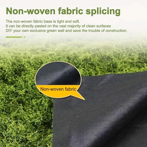 Fake Moss for Crafts 39.37" x 78.74" Artificial Moss for Indoor Plants Decorating Dark Green Faux Grass for Planters Crafts DIY Table Centerpieces Fairy Garden Floral Wedding 100 x 200cm - Image 3