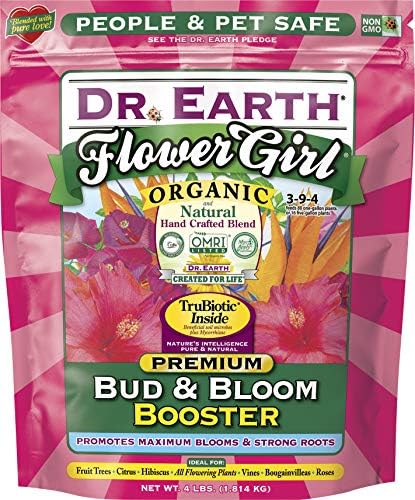 Dr. Earth GL61100518430 Fertilizer & Soil 707P Organic 8 Bud & Bloom Fertilizer in Poly Bag, 4-Pound, 4 lb, Natural & 73416 1 lb 4-6-3 MINIS Home Grown Tomato, Vegetable and Herb Fertilizer - Image 2