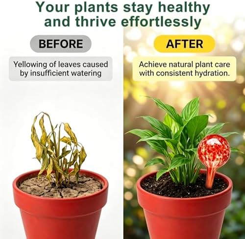 Self Watering Globes,6 Pack Plant Watering Globes,Plant Water Bulbs - Image 4